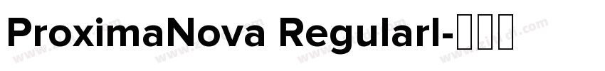 ProximaNova RegularI字体转换